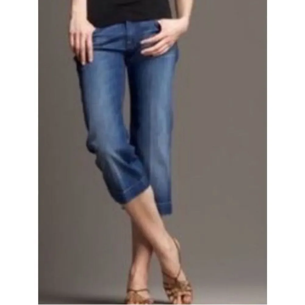 7 For All Mankind Dojo Crop Jean Low Rise Womens 26